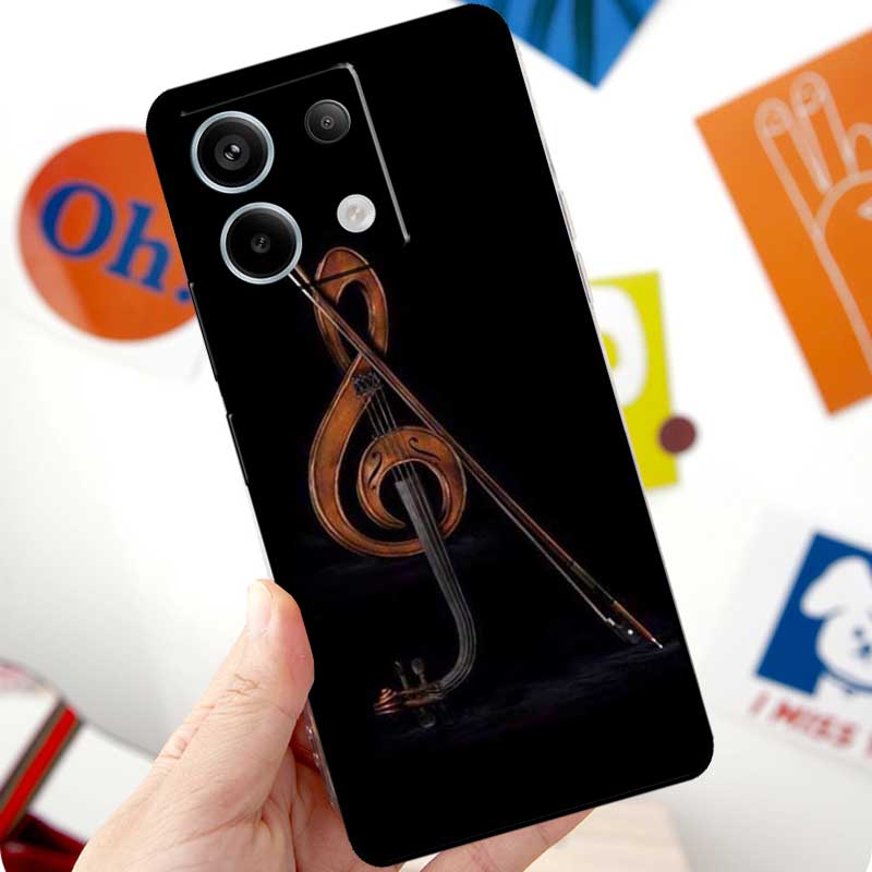 Elegant Violins Bow Sheet Music Funda For Xiaomi Redmi Note 13 10 11 12 14 15 Pro Plus Case For Redmi 15 12C 13C 14C 10C 15C