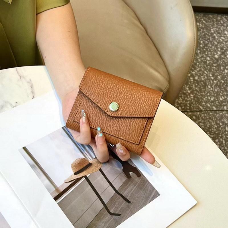 Новый короткий кошелек из коровьей кожи с рисунком пальмы, цветной блок, тройной сгиб, кошелек из натуральной кожи, цветной кожаный зажим, цветная блокирующая сумка для карт