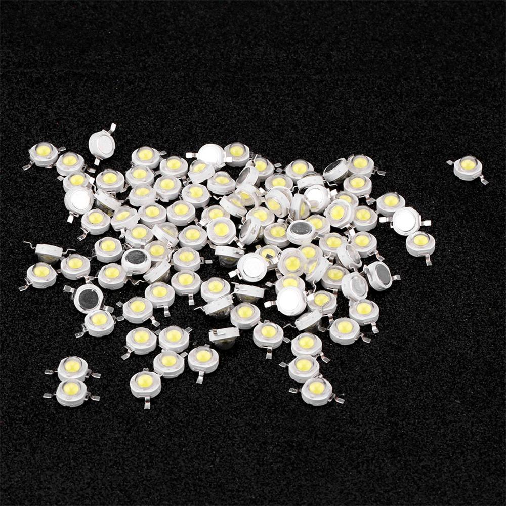 100PCS Aluminum High Power LED Beads 110LM/W DIY Lighting Fixtures  Floodlight Replacement