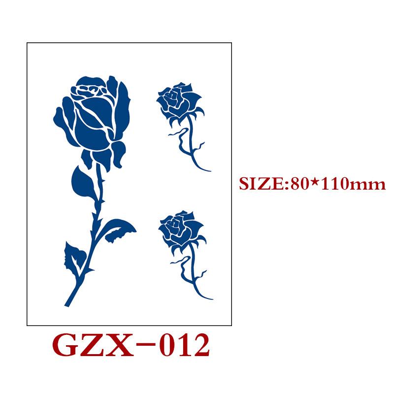 Травяная полуперманентная наклейка-тату, Полуперманентная наклейка-тату, Водостойкая, Потостойкая татуировка