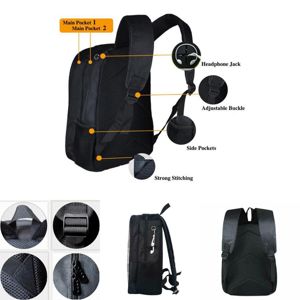 Прочный 17-дюймовый рюкзак Undertale Sans для детей с регулируемыми лямками и стильным дизайном