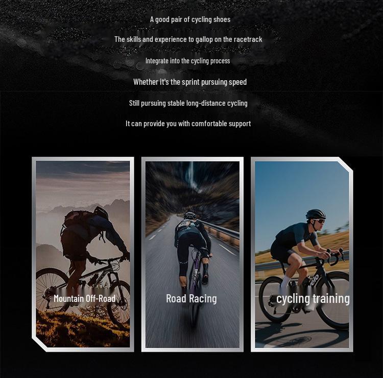 Унисекс контактные велотуфли: Дышащий, Легкий, Жесткая подошва, Двойная система BOA - Совместим с шоссейным и горным велосипедом