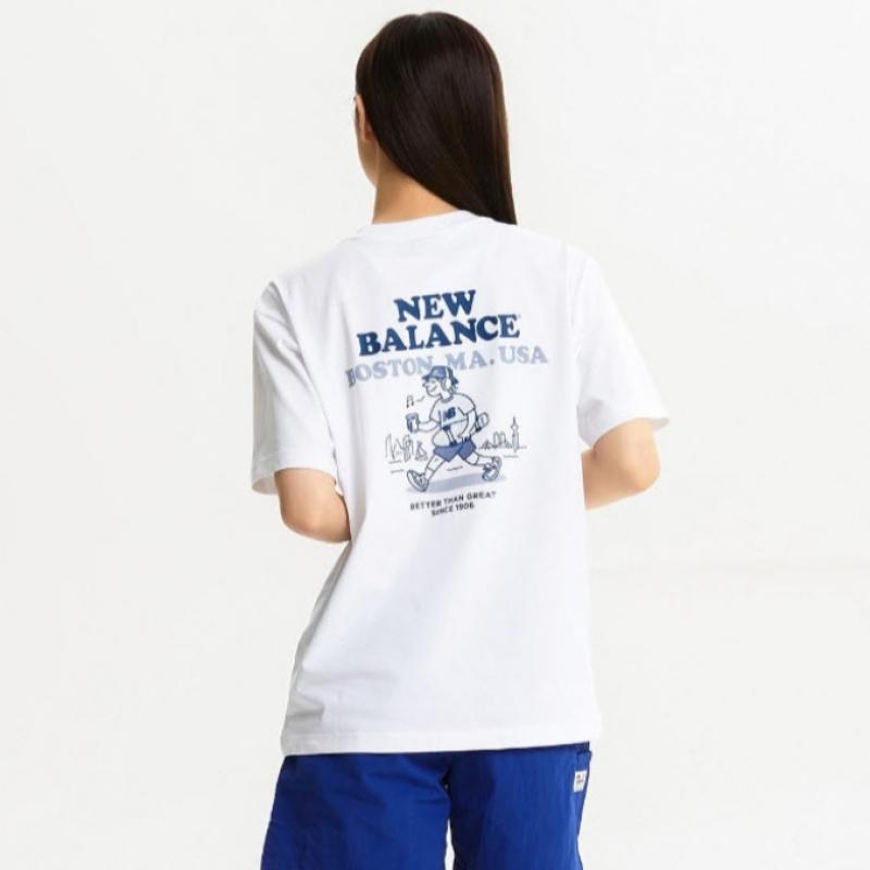 New Balance Футболка Nqj Nbnee21523 10 Uni Nb BOy BOstOn с коротким рукавом O