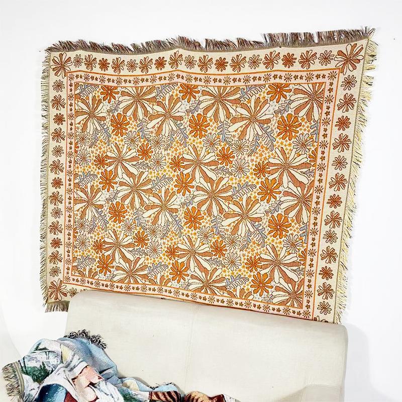 Кемпинговое одеяло, влагостойкий походный коврик, жаккардовый гобелен, нитяное одеяло, всесезонное универсальное одеяло для дивана