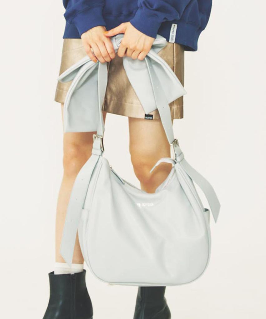 Milkfed Big Ribbon Tote Bag In Light Blue Women's