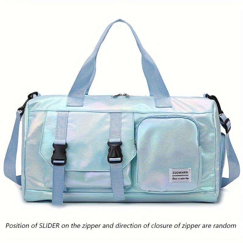 Женская дорожная сумка-даффл из нейлона большой вместимости, сумка-тоут для выходных и спортзала с отделением для обуви, универсальная ручная кладь для спорта и фитнеса