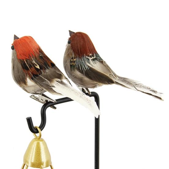 Воробей, 3D глаза, макет сцены, тонкое мастерство, свадебное уличное искусственное животное, птица, реквизит для дома, подделка