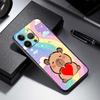 Мультяшная Аниме Капибара Арт Чехол для Телефона Для Apple iPhone 17 16 16E 15 14 13 12 11 Pro Max Plus Черный Мягкий Силикон