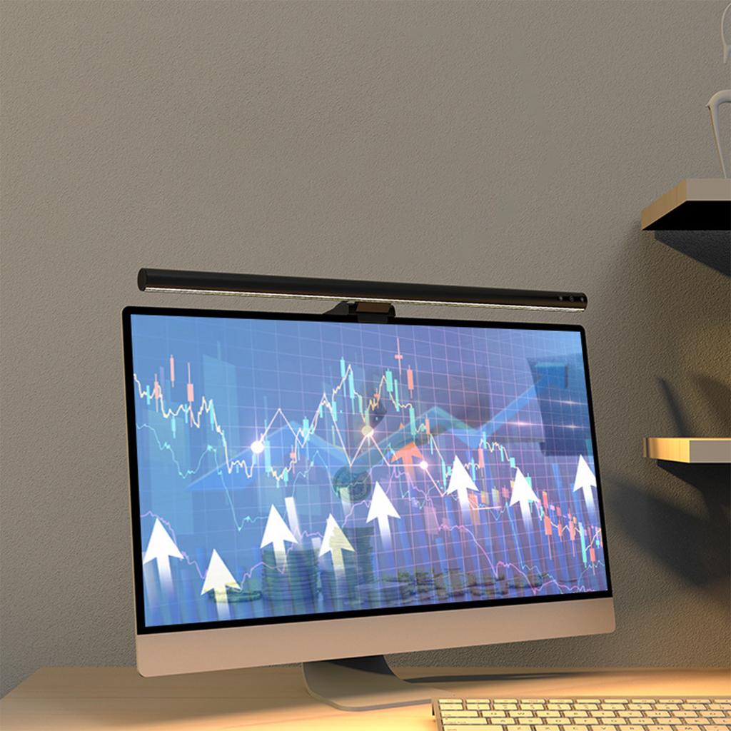 Светодиодная лампа для компьютера из алюминиевого сплава, асимметричная лампа с креплением на экран, лампа для защиты глаз для экрана монитора