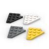 Non-Toxic Moc 10Pcs 3936 Puzzle High-Tech Wedge Plate 4X4 Wing Left Building Blocks Kit Particle Board Bricks Toys For Children Gifts