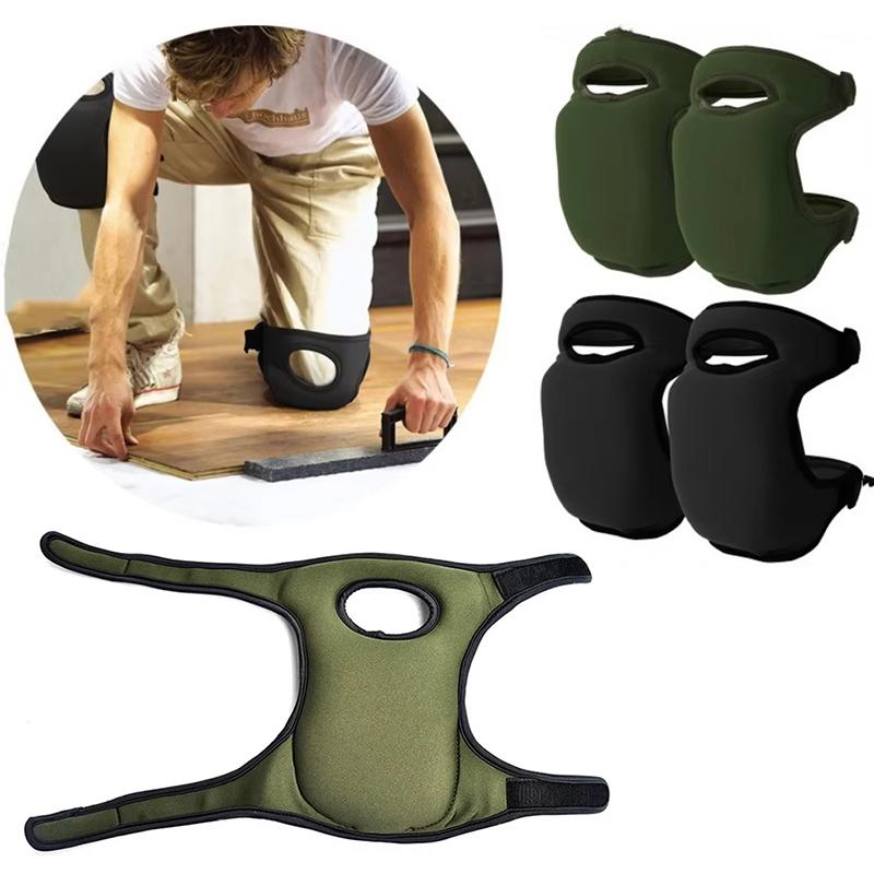 1 пара наколенников, противоскользящие защитные подушки для садоводства с ремнями, наколенники для бега и фитнеса, регулируемые наколенники