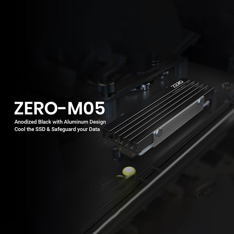Охладитель Zero M05 для M.2 2280 из алюминиевого сплава с термопрокладкой, радиатор охлаждения для NVMe M.2 2280 SSD