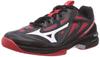 Tennis Shoes Wave Exceed 4 SW AC All Court Club Activities Lightweight Game Court Soft Tee Cm 4E Black/White/Red 28.5