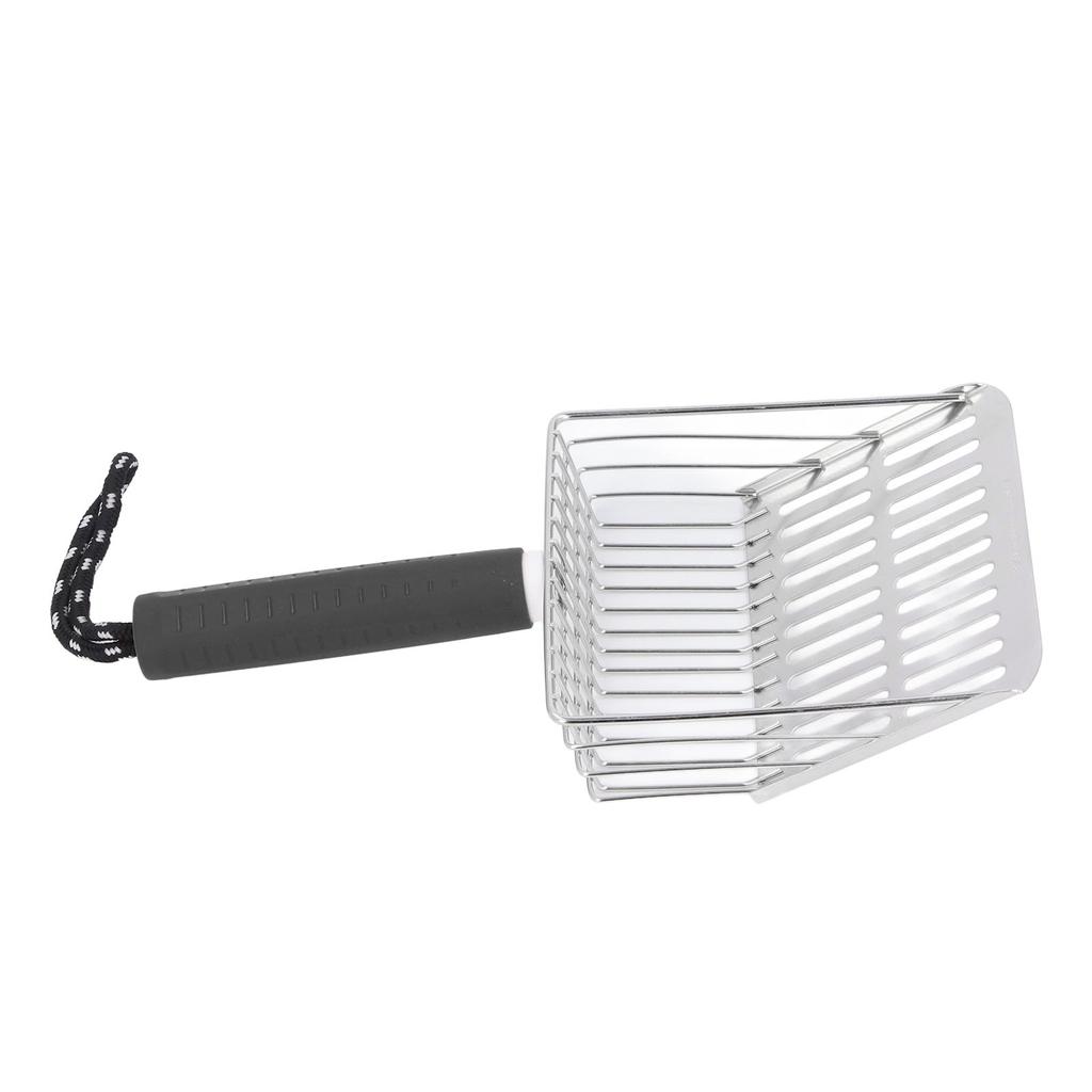 Совок для кошачьего туалета со съемной ручкой из нержавеющей стали 304, быстрая фильтрация, лопата для кошачьего туалета, лоток