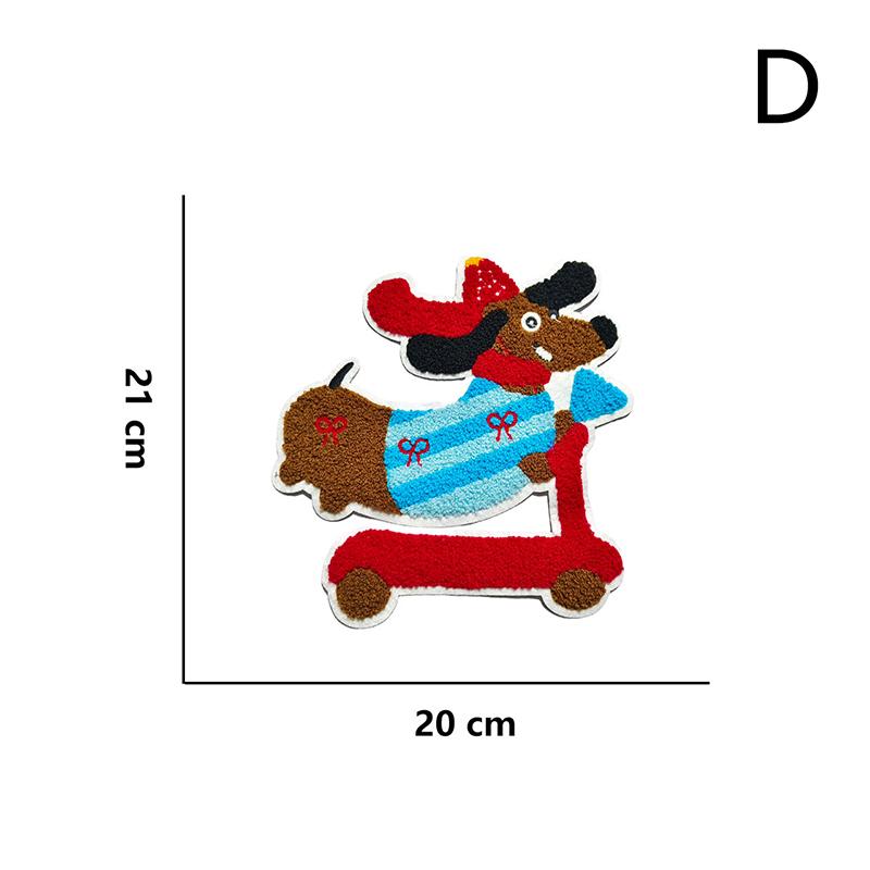 Вышитая нашивка для шитья с собакой, аппликации с собакой, вышитые нашивки для различной одежды, украшения для сумки, обуви