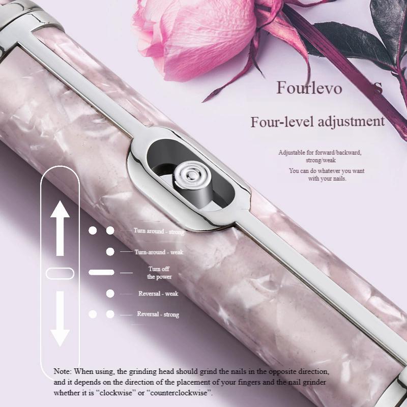 Electric Nail File Machine, Rechargeable Portable Manicure Kit for Home Use, Nail Polish Removal & Shaping