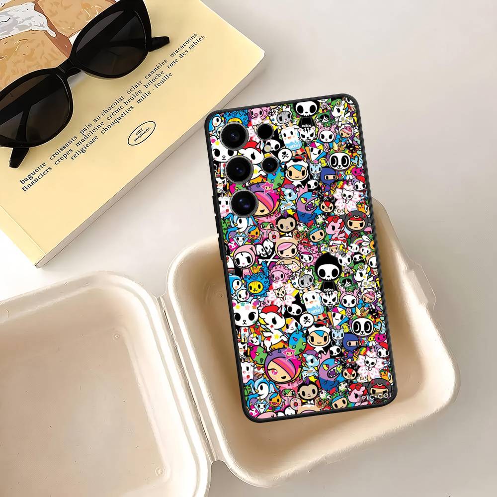 Япония T-Tokidokis Чехол Для Samsung Galaxy Чехол S25 S23 S22 S21 S30 S20 S10 Ultra Plus FE ТПУ Мягкий Чехол