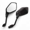 Motorcycle Mirror Kawasaki Z800 Z1000 Z250 Z300 Z250R Motorcycle Backside Mirror Scooter Accessories Rear View Side Mirror (Size : Black)