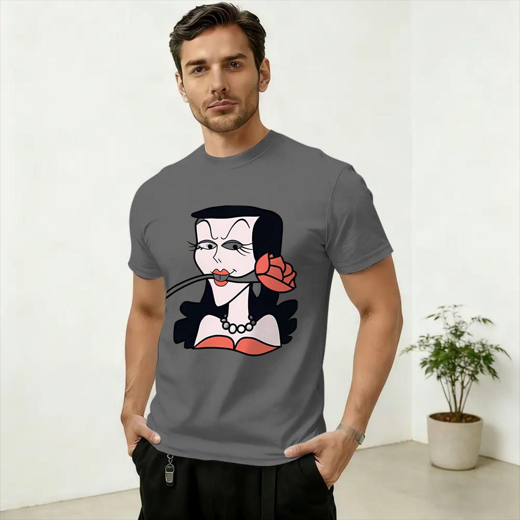 Vintage T Shirt Summer Kurt Cobain Novelty T-Shirts 100% Cotton Tshirt for Unisex's Awesome Big Size Short Sleeve Tees