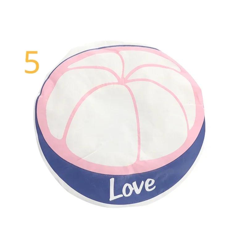 Ванная комната мультфильм фруктовый узор шапочка для душа эластичная водонепроницаемая банная шапочка многоразовый головной убор для женщин шапочка для сна инструмент для ванной комнаты