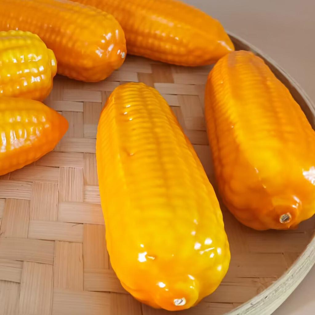 2 шт. реалистичные искусственные кукурузные початки для украшения дома, корзина для показа фотографий, кухонная игрушка для овощей