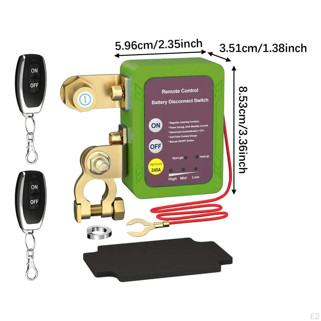 Выключатель аккумуляторной батареи Высокопроизводительный лодочный автодом Green Cut/Stop Off