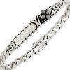 Louis Vuitton Браслет из стерлингового серебра с дизайном из букв и цветов Мужской браслет M1897M