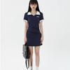 2025 High-End Spicy Girl Summer Bodycon Dress: Sexy Polo Collar Mini Skirt for Women
