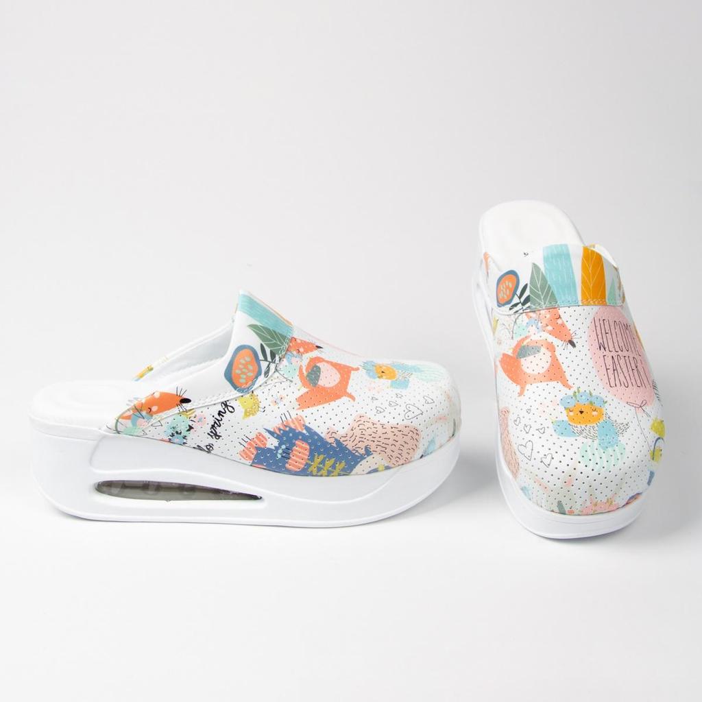 Ортопедические женские медицинские сабо — противоскользящие, удобные