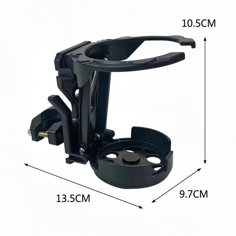 Universal Foldable Cup Holder for Motorcycle Bike Stroller, Handlebar Bottle Mount 18-32mm Tube Adjustable Water Cup Bracket