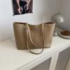 Pu Large Capacity Bag For Women With Zipper Closure For Daily