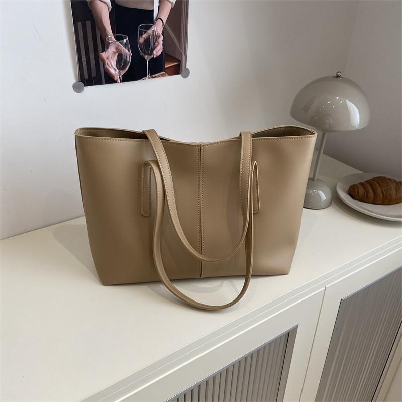 Pu Large Capacity Bag For Women With Zipper Closure For Daily