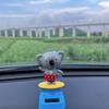Солнечная танцующая игрушка Танцующая фигурка животного для интерьера автомобиля Форма коалы Украшение интерьера приборной панели автомобиля для грузовика внедорожника