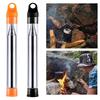 Stainless Steel Telescopic Firestick Blower Kit Lightweight Ignition Rod Camping Essential Safe Compact Outdoor Tool