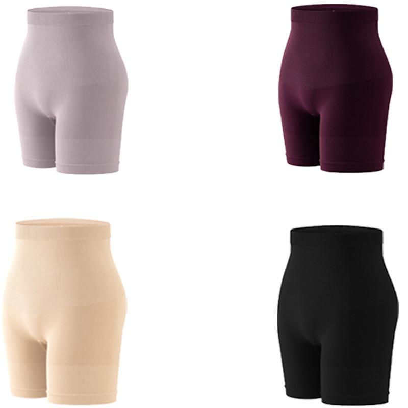 FINETOO Корректирующее белье с высокой талией, короткие женские бесшовные трусики из шелка, нижнее белье для живота
