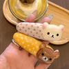 Милая заколка-шпилька с мишкой в горошек - Зажим для волос Rilakkuma для причесок в стиле 'Soft Girl'