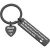 Элегантный брелок из нержавеющей стали с подвеской в виде сердца, персонализированный подарок для друзей и коллег