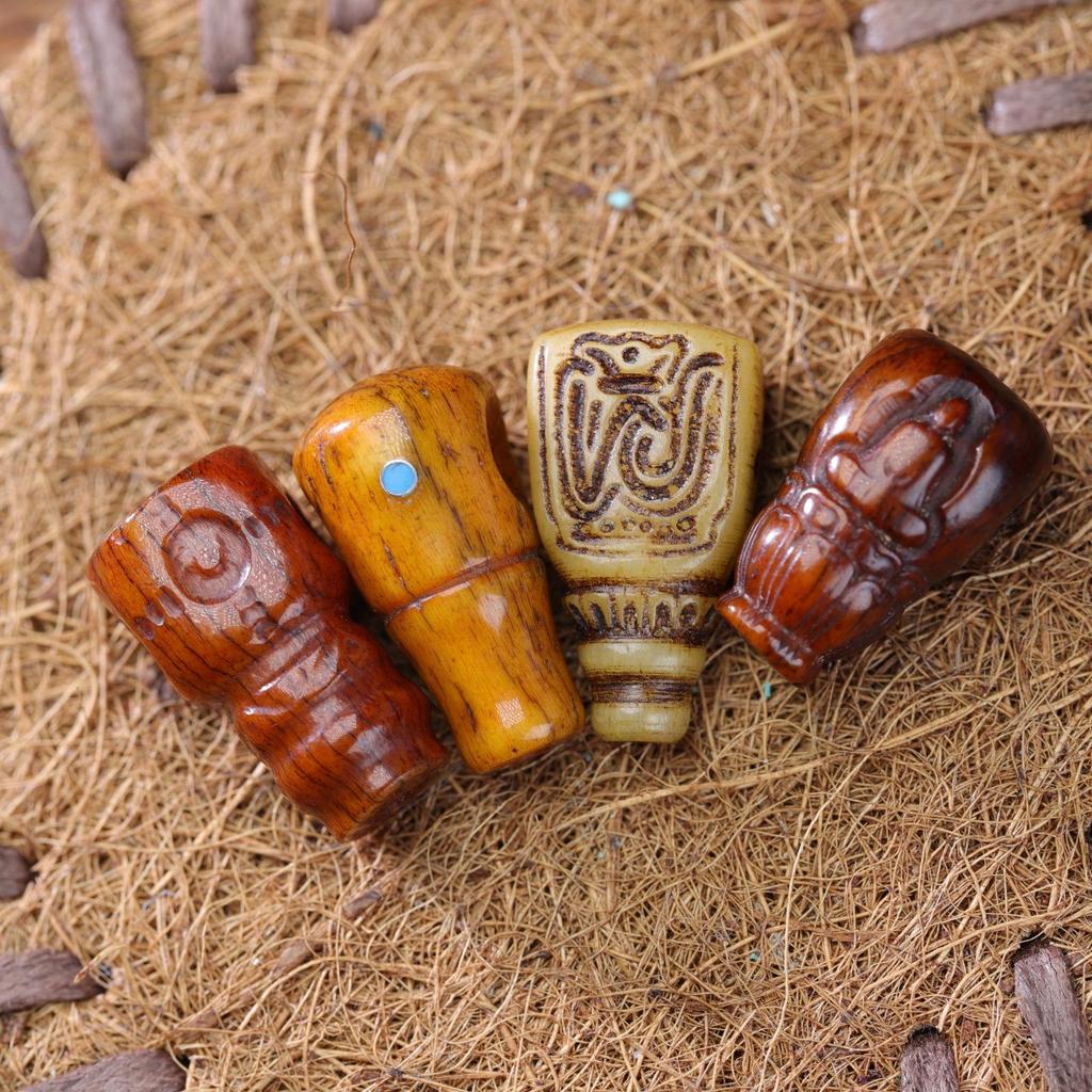 Тибетский ретро браслет из 108 бусин кости верблюда с изображением Будды