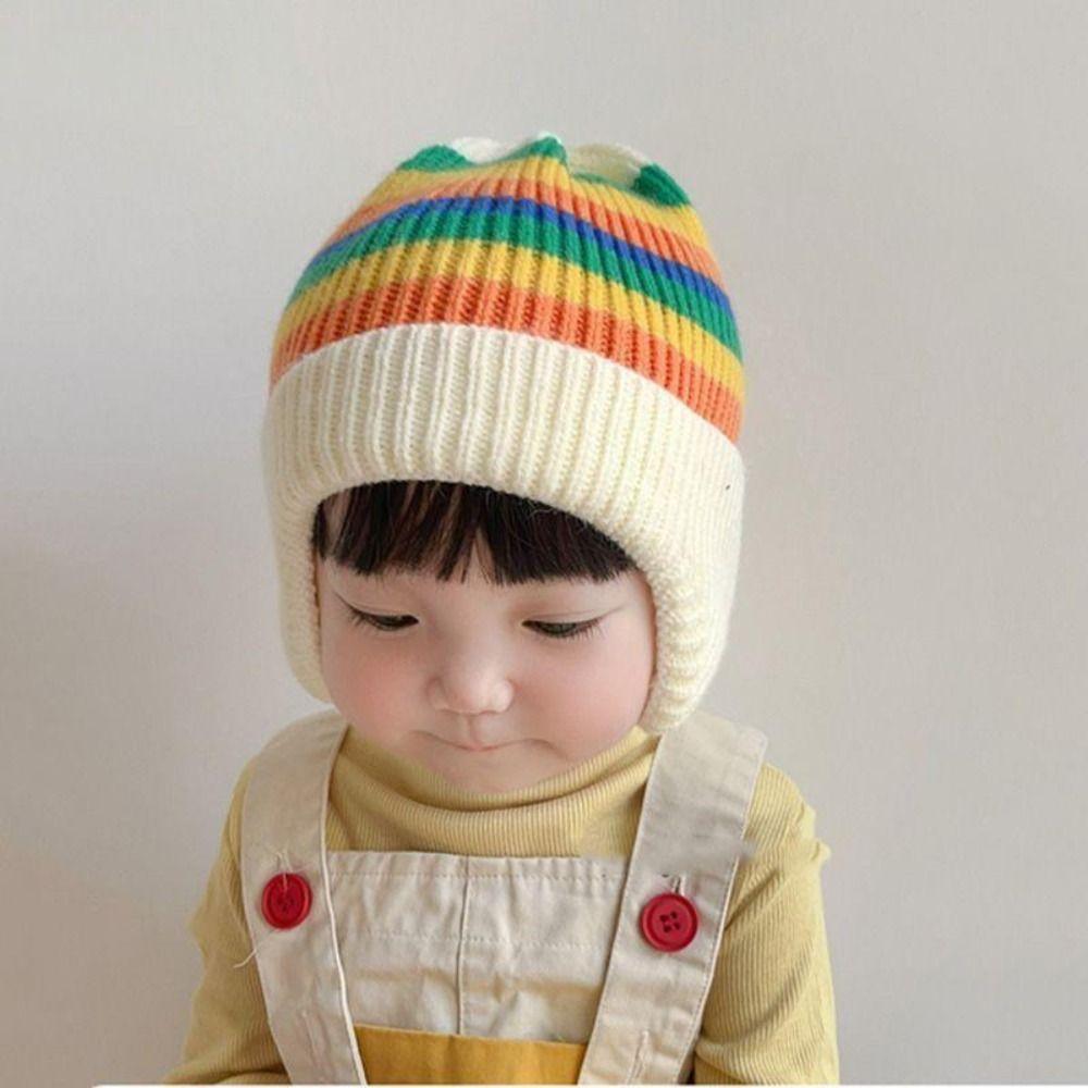 Knitted Knitted Hat Autumn Winter Pullover Hat New Beanie Cap