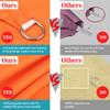 3/5/6M Waterproof Awning Orange Sunshade Sun Shade Sail For Outdoor Garden Beach Camping Patio Pool Sun Canopy Tent Sun Shelters