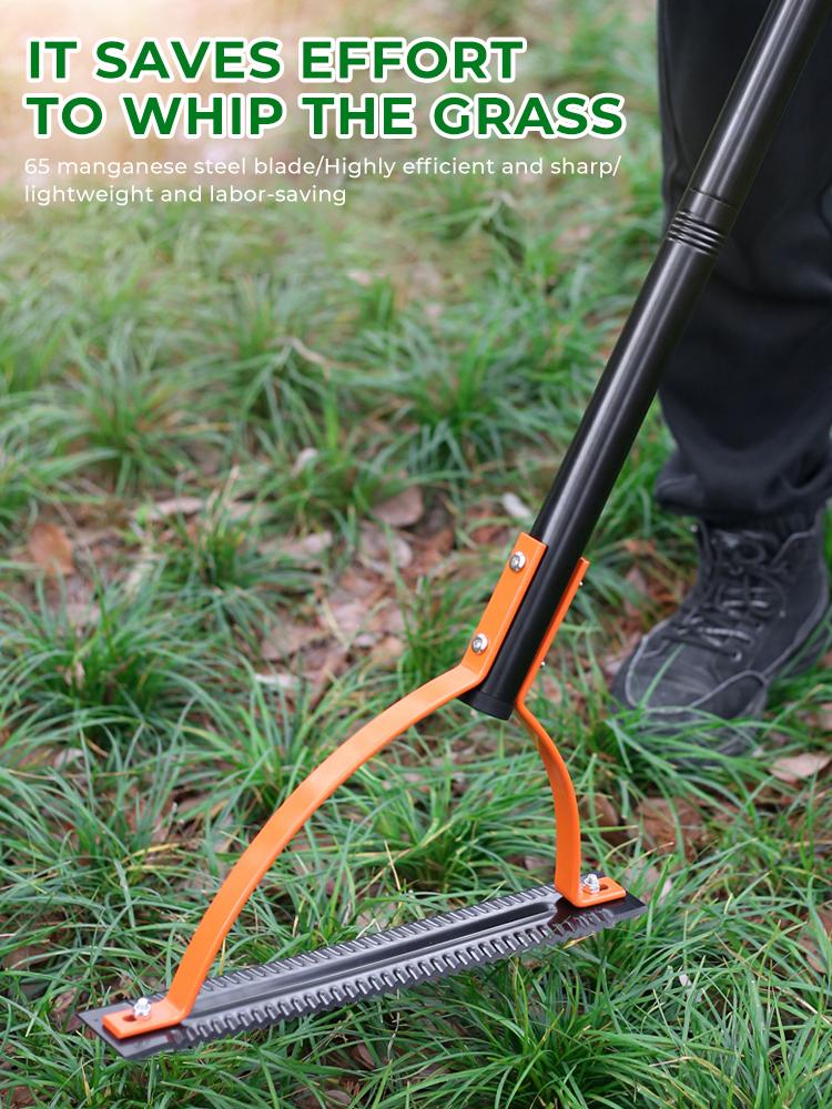 Double Edge Sharps Grass Whip Long Handle Manual Grass Cutter Swing Cutter Grass Cutter Gardening Hand Tools