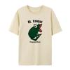 2025 Summer Fashion Short Sleeve El Coqui Frog Printed Round Neck Tshirt For And Women Loose And Versatile Summer Loose