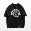 Powerhouse Gym Print Cotton T-shirt Men Women Sportswear Oversized Tshirt Short Sleeve Tee Summer Fitness T Shirts Clothes Tops