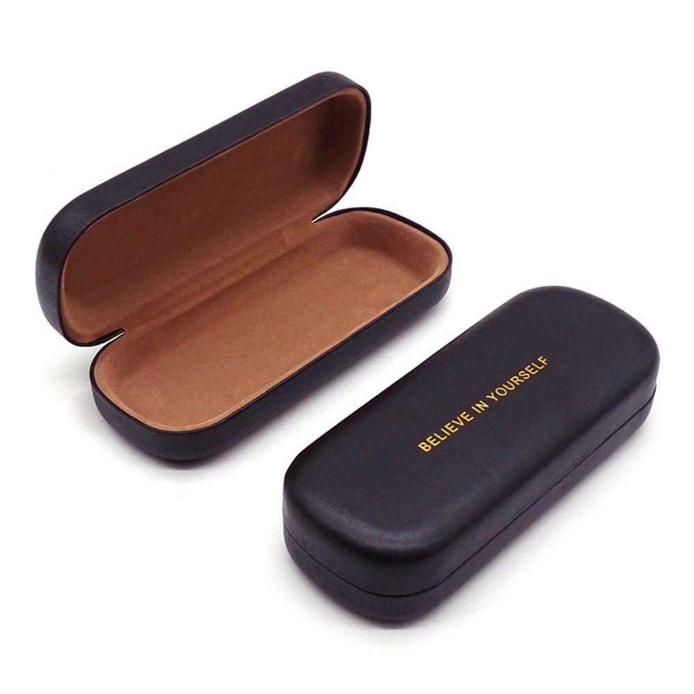 Women Men Portable Waterproof Eyeglasses Case Large Capacity Glasses Box PU Leather