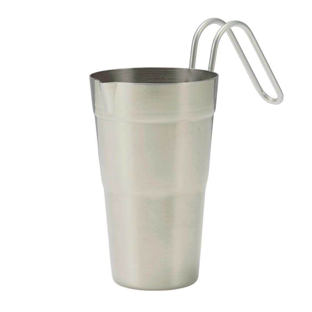 Кружка для саке Captain Stag Outdoor, вместимость 450 мл, вместимость 2 порции, сделано в Японии из нержавеющей стали 18-8, UH-2028