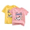 Детская одежда, новая летняя детская футболка с короткими рукавами, одежда для маленьких девочек