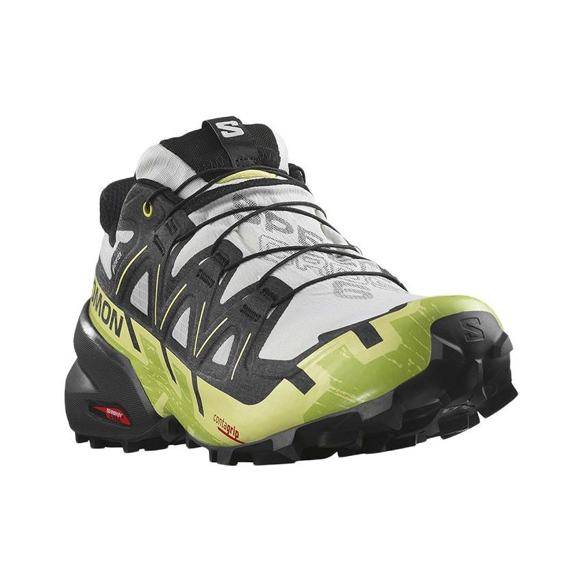 SALOMON Cross 6 Gtx Non-Slip Durable Low-Top Outdoor Functional Shoes Men Shoes Gray Black Green 471710