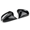 2 шт., автомобильное дополнение, крышка зеркала заднего вида, крышка зеркала заднего вида, чехол, накладка для Honda Civic 8th 2005-2011, глянцевый черный