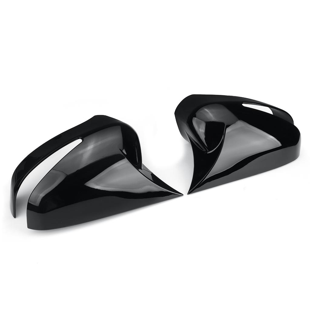 2 шт., автомобильное дополнение, крышка зеркала заднего вида, крышка зеркала заднего вида, чехол, накладка для Honda Civic 8th 2005-2011, глянцевый черный