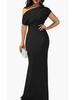 Spring 2024 Women's Off-Shoulder Sleeveless Bodycon Formal Dress